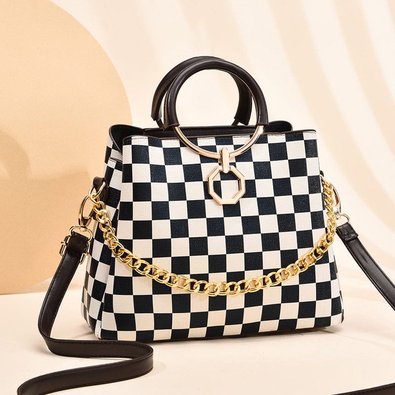 L / black Fashion new hot sale wholesale ladies bag designer light luxury messenger shoulder bag plaid woman handbags