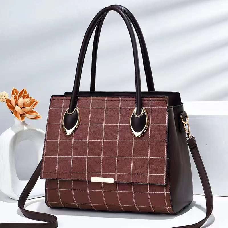 L / Brown 2022 fashion simple trending big party crossbody bag luxury ladies shoulder bag large capacity hot selling handbags