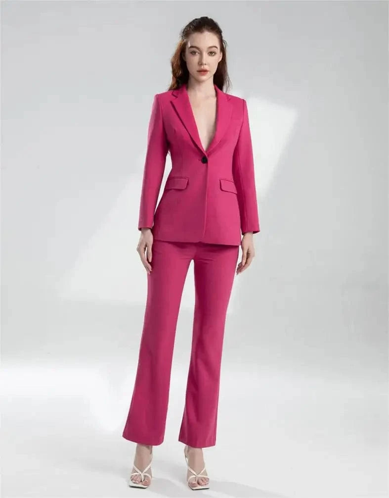 L / Color 1 Manufacturer Supplier Directly Offer Office Suit Women Business One Button Ladies Formal Suits 2024