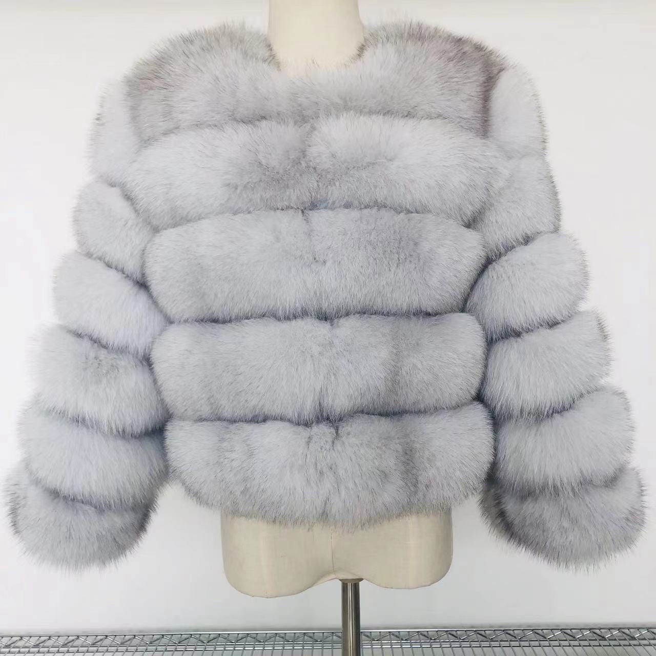 L / color11 Fashion Winter Warm Long Coat Real Fox Fur Jacket Women Natural Fur Outerwear New Arrival