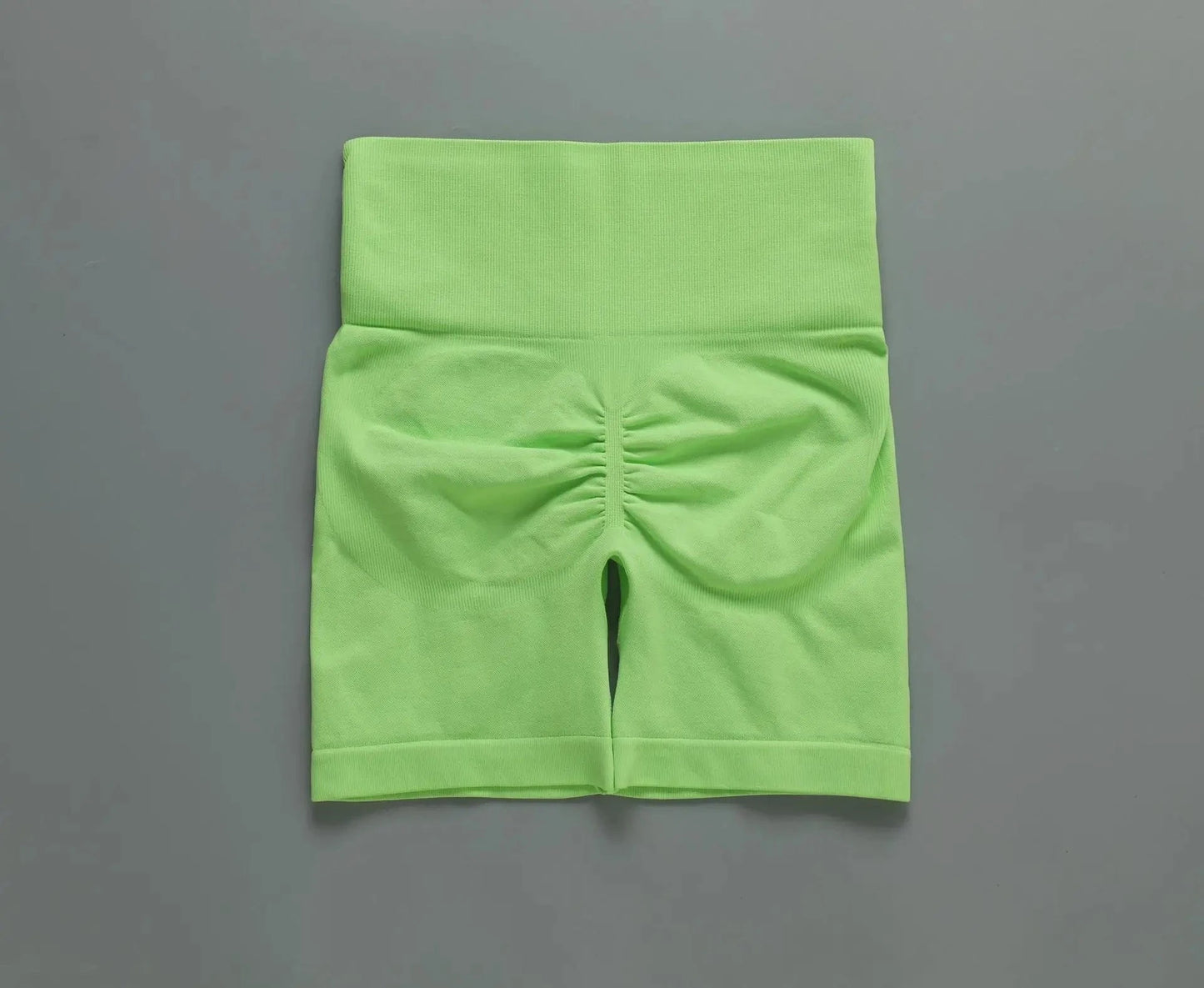 L / green shorts INS Hot Custom Spaghetti Halter Bra Tight Scrunch Legging Gym Fitness Workout Set Active Yoga Seamless Women Sets