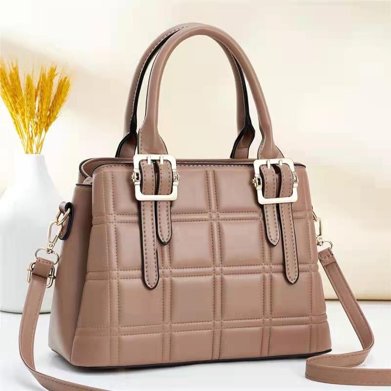 L / Khaki 2022 New fashion factory wholesale large capacity shoulder commuting cross body bag Leather woman bags women hand bags handbags