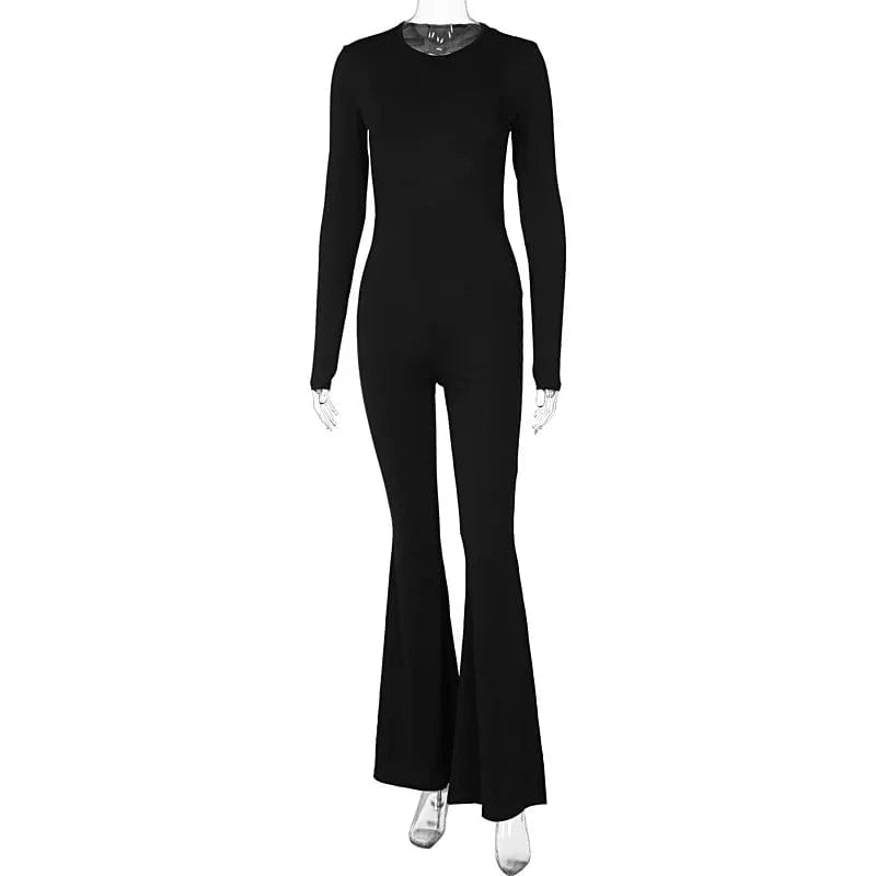 L / MY24JP021 black Cutenova MY24JP021 2024 New Sexy Backless Butt Lifting Slim Fit Sports Women Jumpsuit