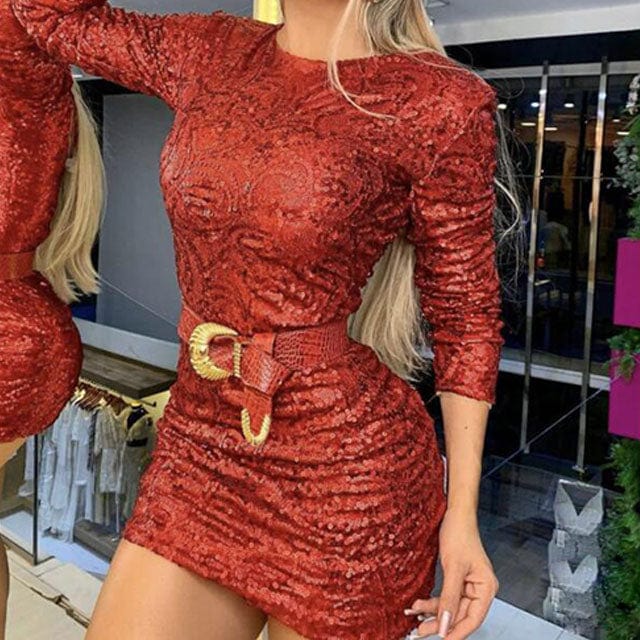 L / Picture Color Robe De Soiree Sequin Dresses Women Lady Elegant Party Evening Mother Of The Bride Dresses