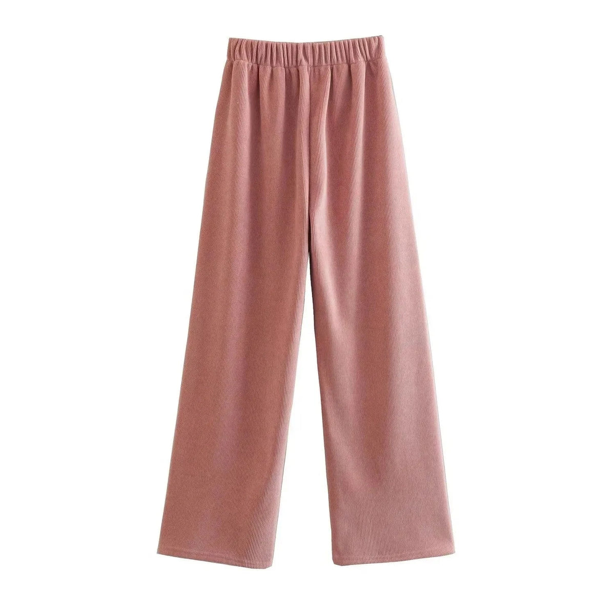 L / Pink High Quality Chenille Inner Brush Loose Ladies Sweatpants YK2 Waist Drawstring buckle Female Trousers Joggers Women