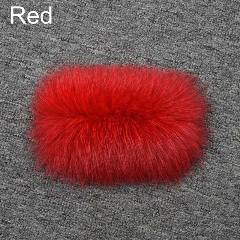L / Red Factory Price Elegant Style Fashion Winter Real Fox Fur Coat Women