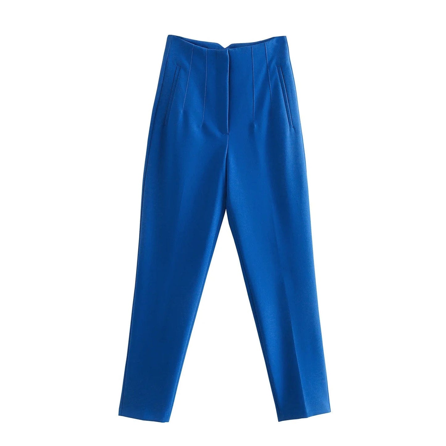 L / royal blue Fall autumn plain casual harem pant high waist womens dress pant formal suit office pants for ladies