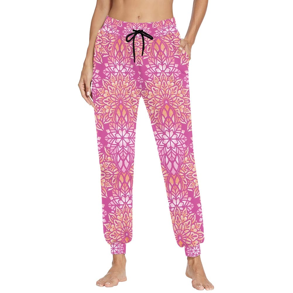 L / YSFF1205F90 Women's Sports Pants Mandala Fashion Bohemian Loose Pant Men Women Casual Hippy Trousers Baggy Aladdin Harem Pant Dropshipping