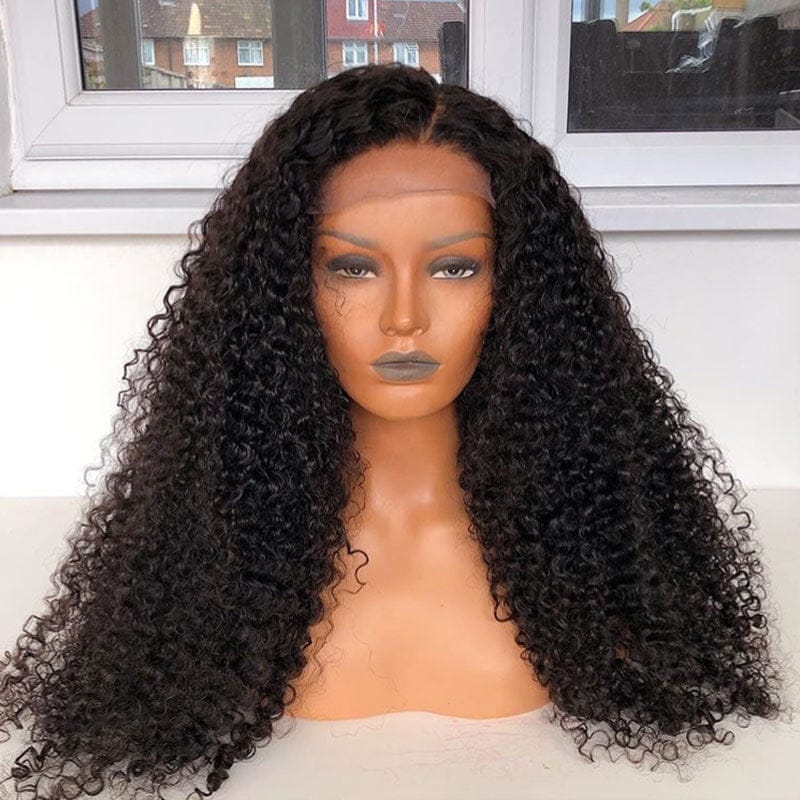 Lace Frontal Wigs for Women Deep Curly Lace Front Human Hair Wigs Transparent Deep Wave Brazilian Hair Swiss Lace Long 150% 180%