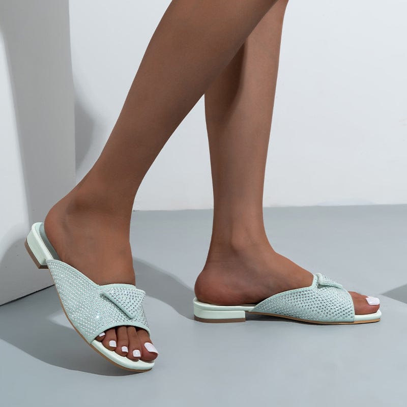 ladies heels outside wearing low heeled sandals women's rhinestone block heel women's shoes wholesale slides slippers