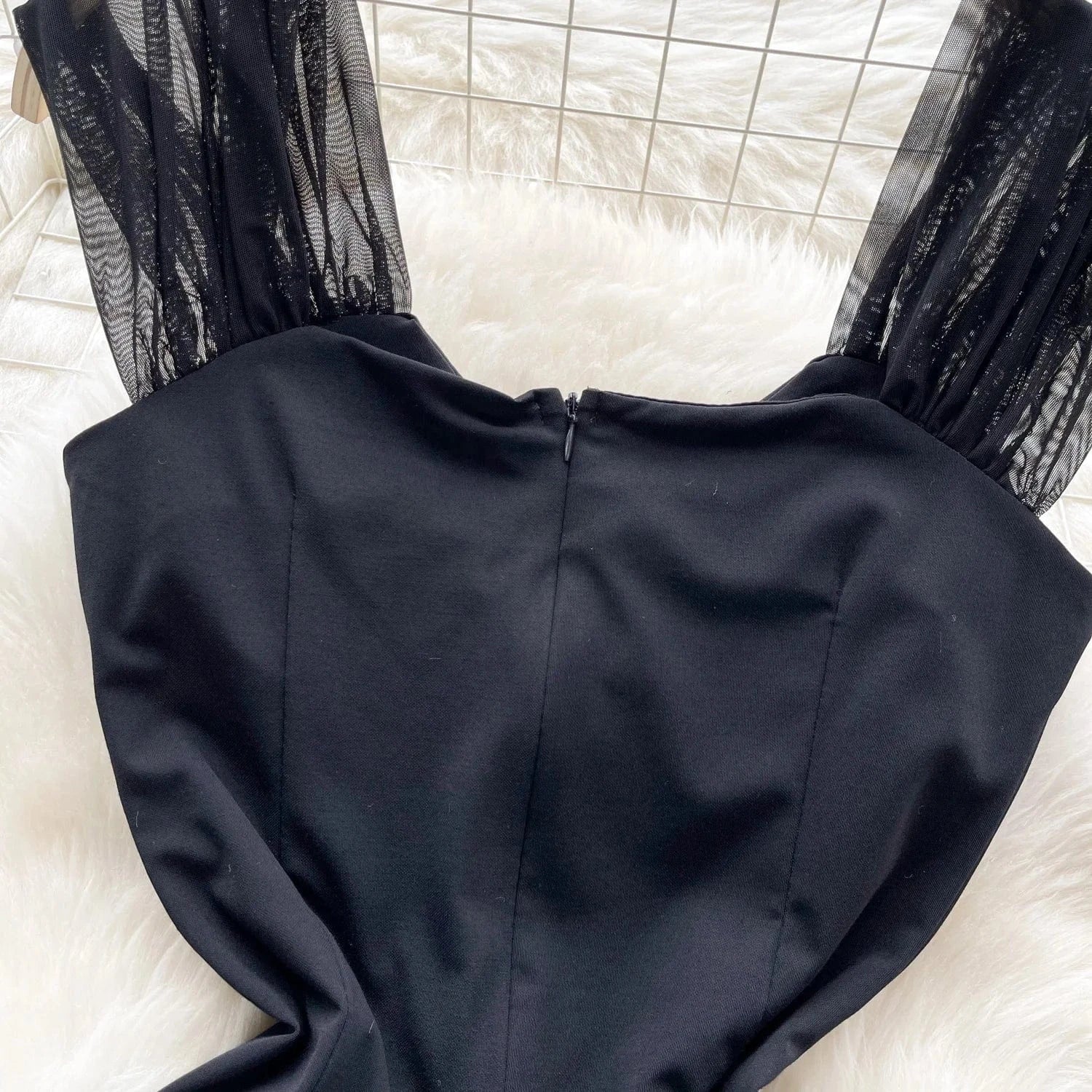 Ladies Hot Sale Casual Mid-length Dress Women's Summer New Style Fashion Off-the-shoulder Dress