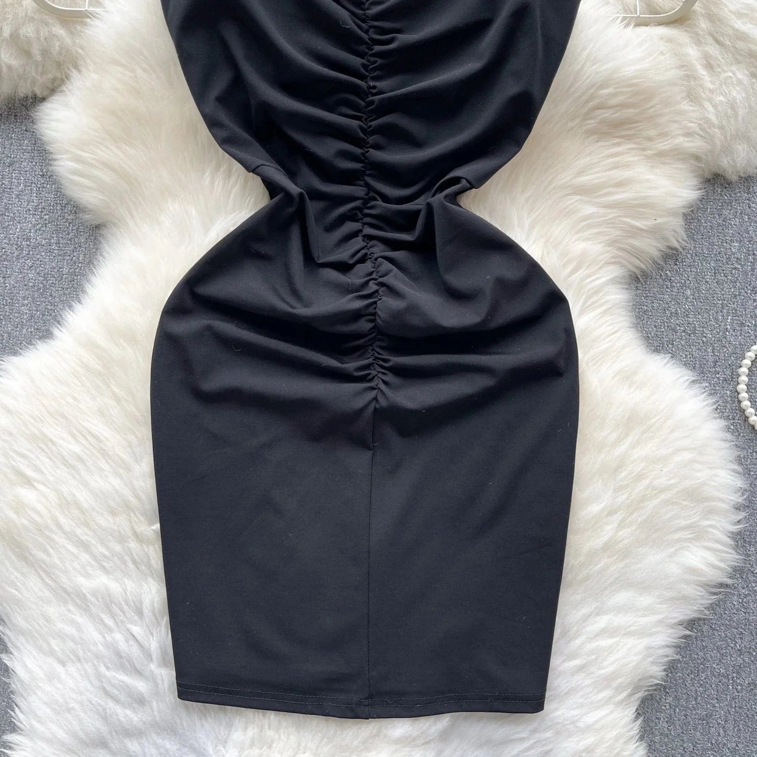 Ladies Hot Sale Casual Mid-length Dress Women's Summer New Style Fashion Off-the-shoulder Dress