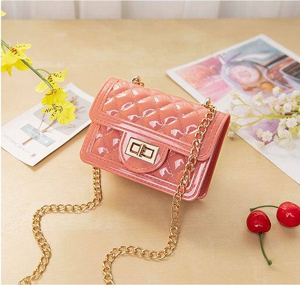 Ladies new pink red transparent colorful purses and bags mini handbag jelly shoulder bag bags for women girls