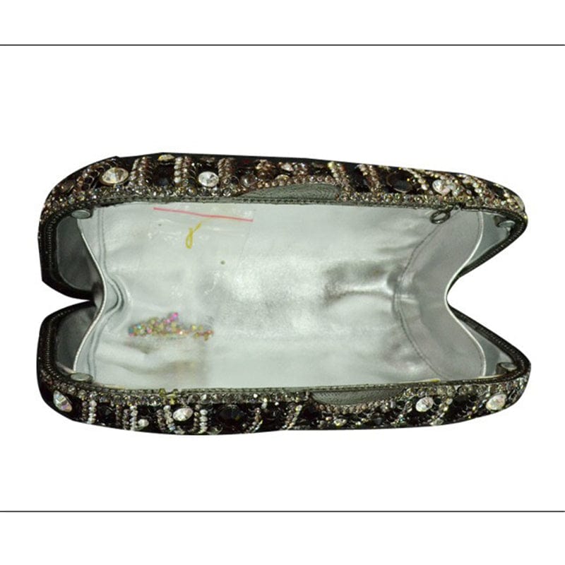 Ladies Rhinestones Evening Purse With Crystal Evening Clutch Bag Woman Wedding Party Dinner Dress Handbags