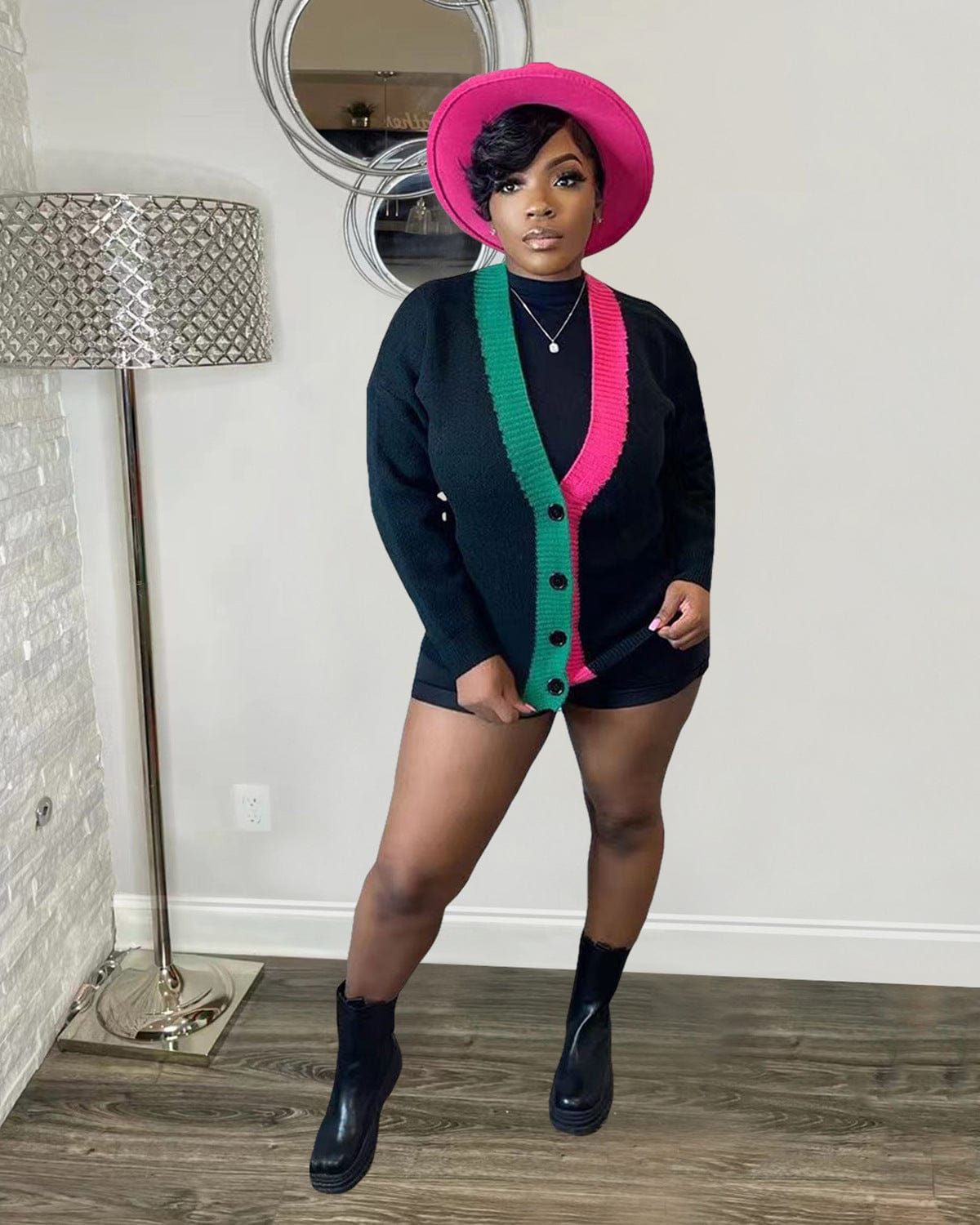 Ladies Trendy  Winter Womens Patchwork Knitted Coat 2022 Casual Cardigan Coats  for Autumn Women Clothing