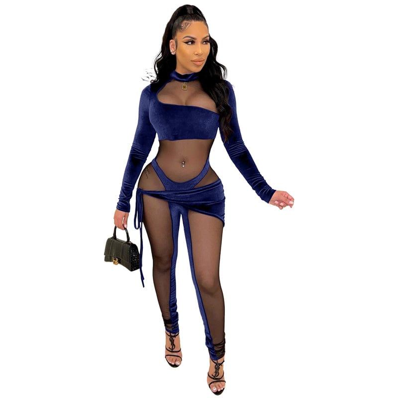 lady latex women sexy club birthday tight velvet mesh sheer long sleeve one piece romper jumpsuit sexy clothing for women sexy
