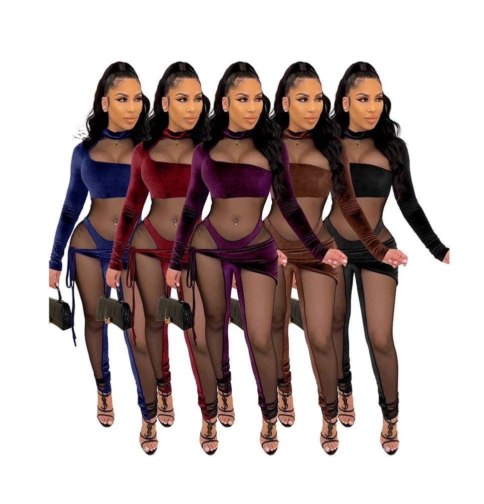 lady latex women sexy club birthday tight velvet mesh sheer long sleeve one piece romper jumpsuit sexy clothing for women sexy