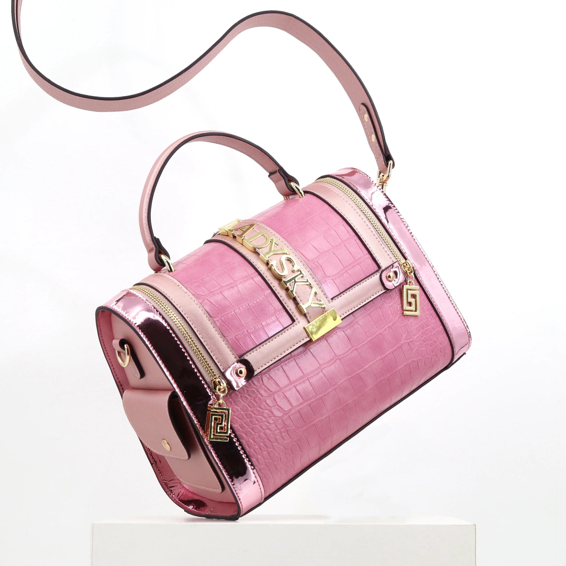 Ladysky quality handbags for women crocodile ladies shoulder bags top selling female hand bags luxury wholesale products 28 cm