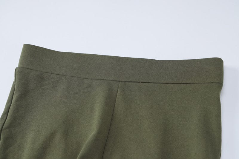 Lagerfe 626 Long Sleeve Deep V High Waist Crop Top Long Pants Stretchy Solid Women Sets 2022 Fashion Elegant Party Club Clothes