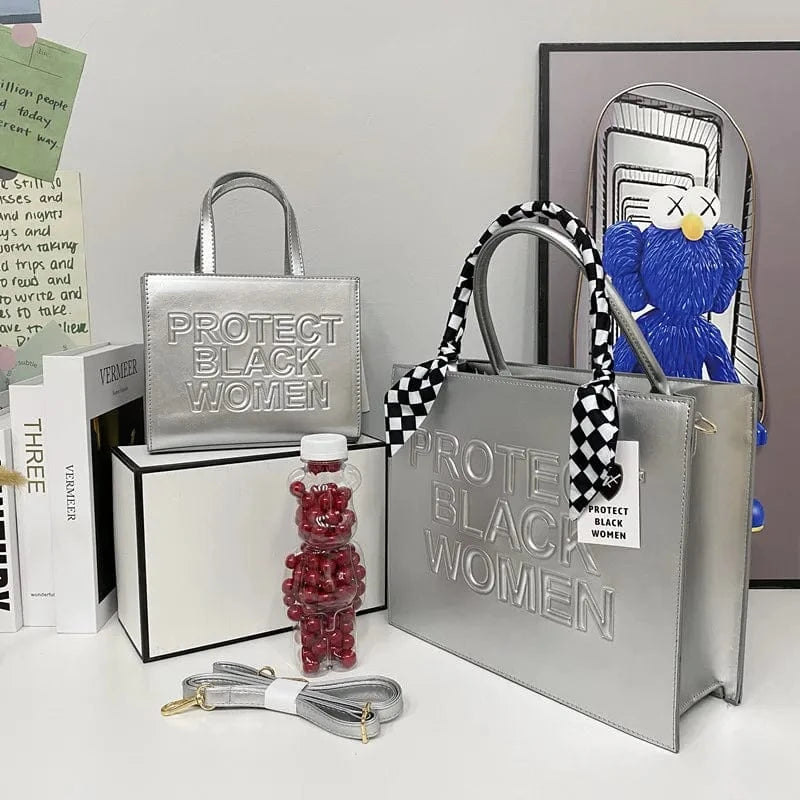 Large Letters Embossed Protect Black Women Flap Handbags Candy Color Women 2022 Shoulder Purses Designer PU Handbags for Women