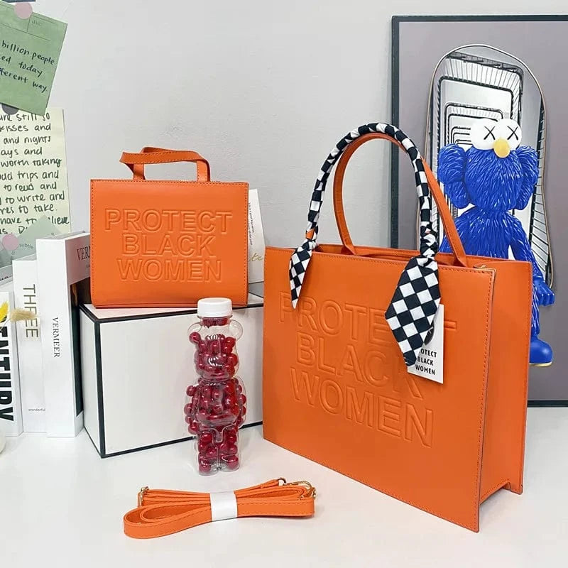 Large Letters Embossed Protect Black Women Flap Handbags Candy Color Women 2022 Shoulder Purses Designer PU Handbags for Women