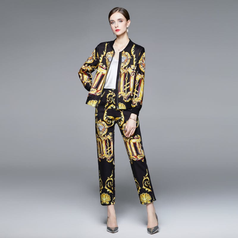 LDY6745088 new court style casual jacket baseball uniform positioning printing fashion suit