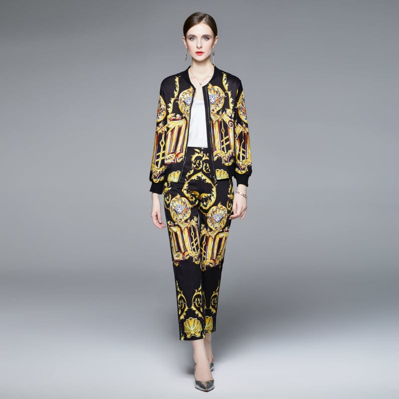 LDY6745088 new court style casual jacket baseball uniform positioning printing fashion suit