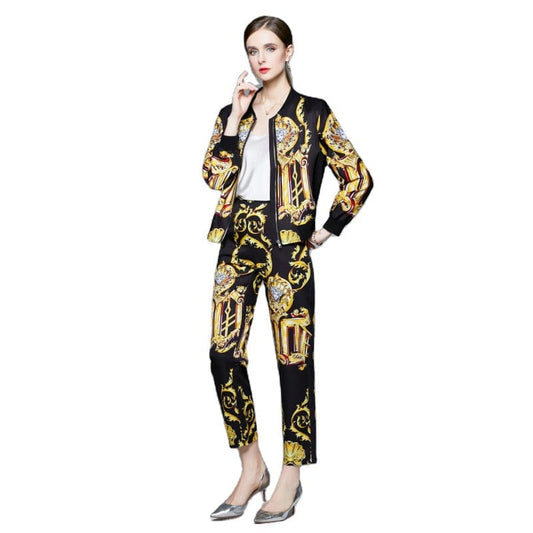 LDY6745088 new court style casual jacket baseball uniform positioning printing fashion suit
