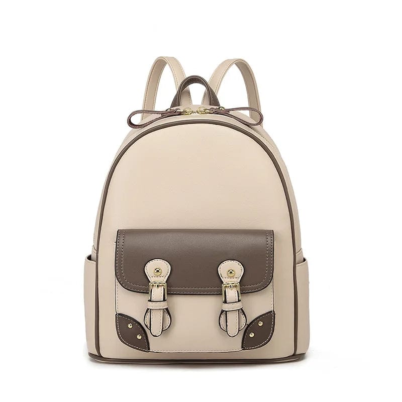 Leather Mini Backpack For Women Small Shoulder Bag Purse Cute School  College Bookbag