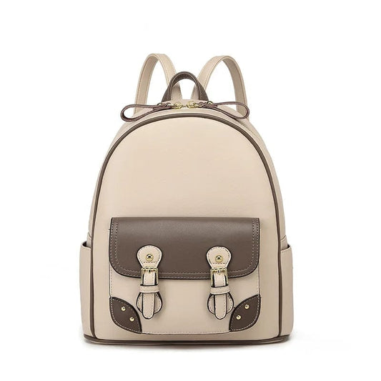 Leather Mini Backpack For Women Small Shoulder Bag Purse Cute School  College Bookbag