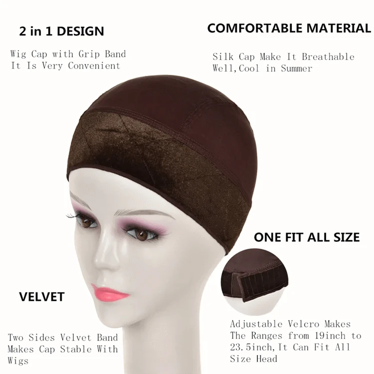 Lenaqueen Wig cap for Women Lace Wig Grip Cap for Lace Frontals Wigs grip Band Lace Grip Topper