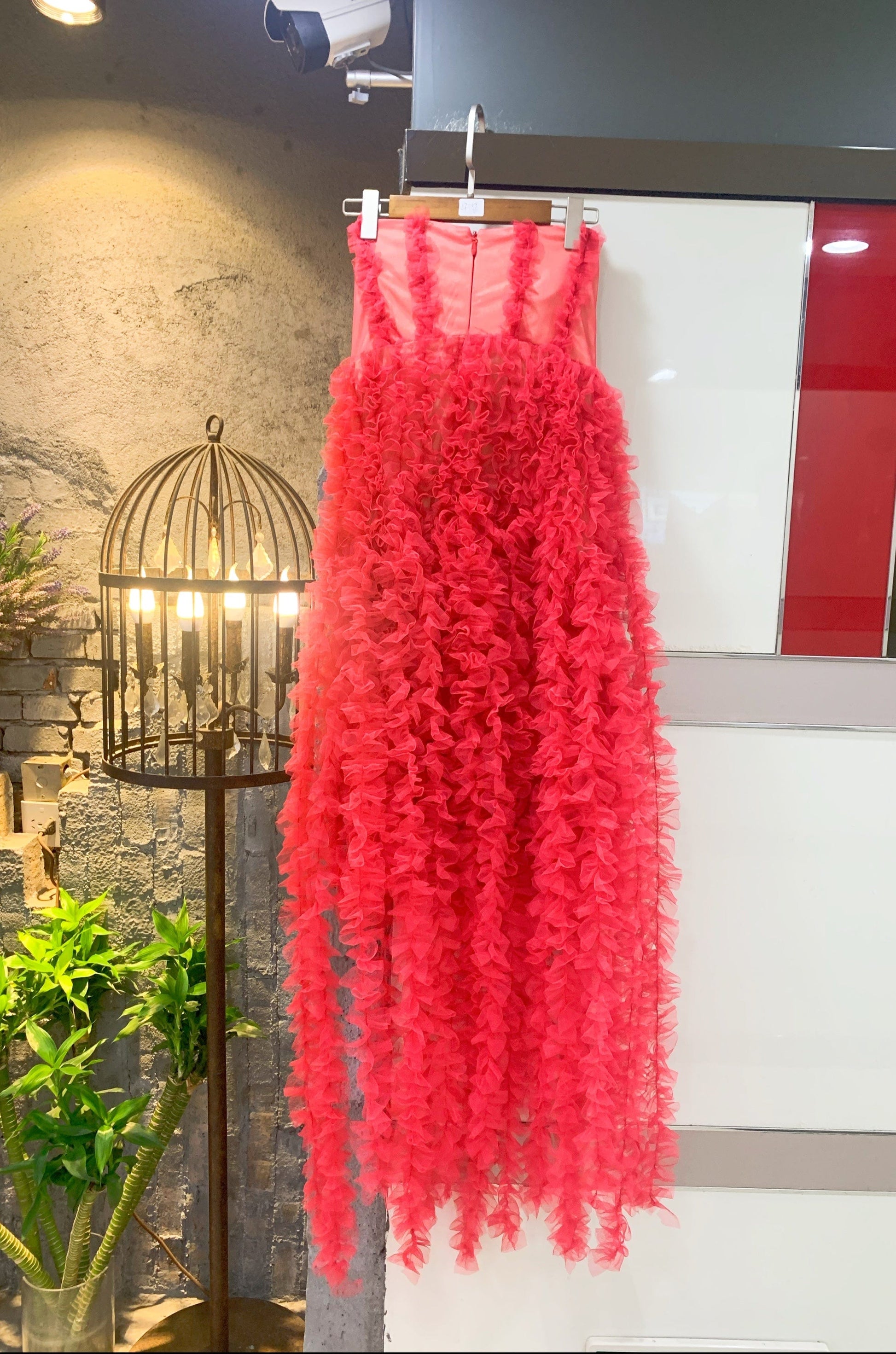 LF340 Red Wedding Dress Mori Strapless Party Dress One Shoulder Temperament Sexy Prom Evening Dresses