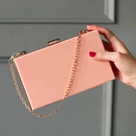 Light pink Cheap custom design multi colors ladies clutch acrylic evening bag