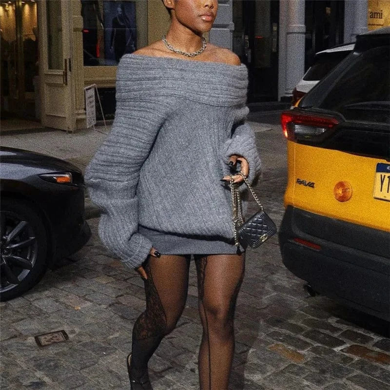 Liu Ming New 2024 Products Women Sexy Two Piece Off Shoulder Tops Bodycon Long Skirt Casual Outfit