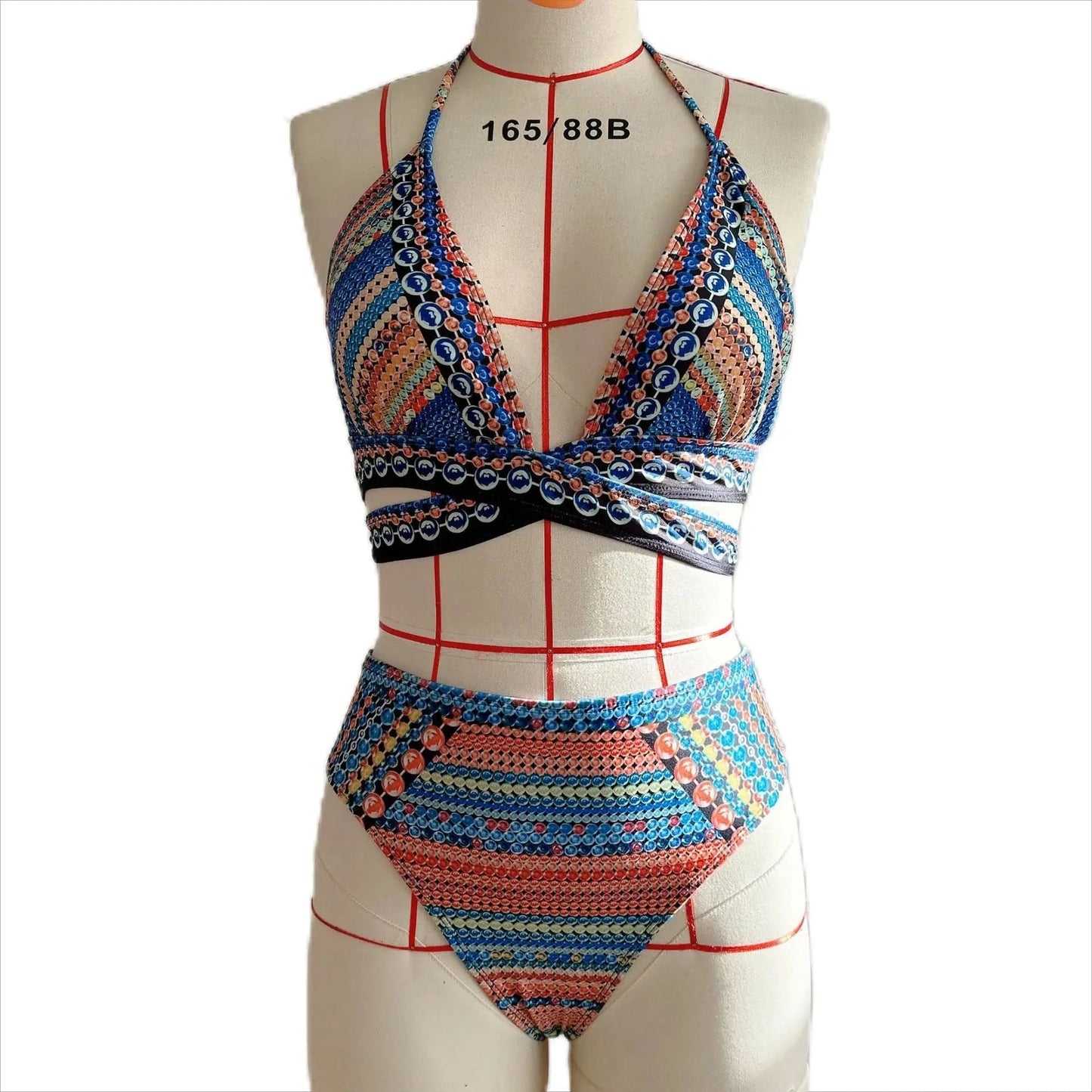 Liu Ming New Arrivals 2024 Summer Women Push Up Printed Sexy Swimwear Female Brazilian Bathing Suit Cover Up 3 Piece Bikini Set