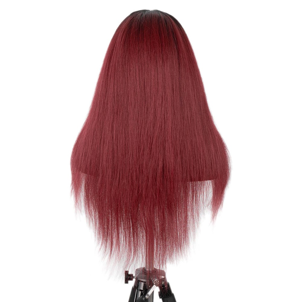 Long Silky Straight Wave Synthetic Wig No Gel Headband Wig Heat Resistant Fiber Hair Cosplay Wigs For Black Women
