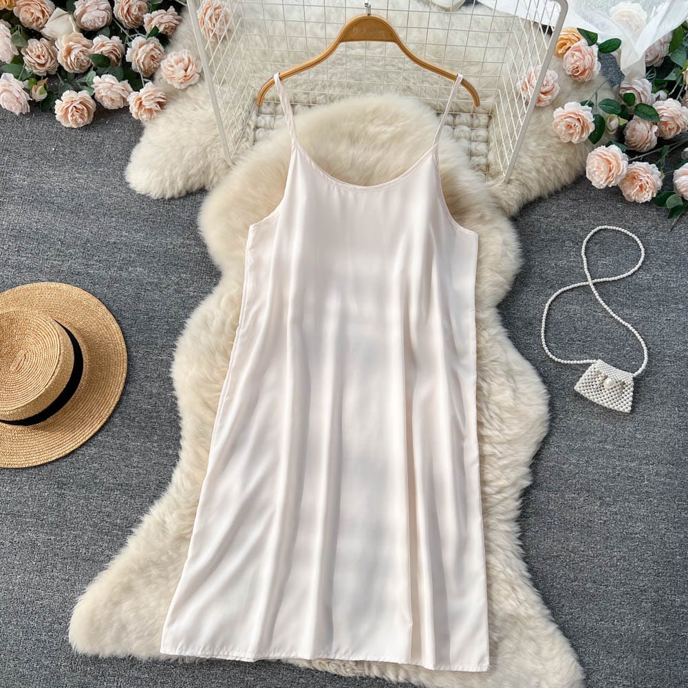 Long Sleeve V-neck Solid A-line Dress Summer Vintage High Waist Midi Dress Ladies Retro Dresses Clothes Women Wholesale