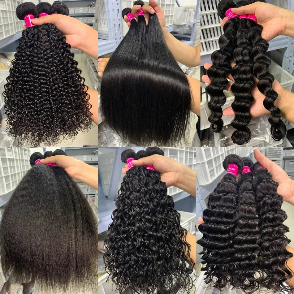 Loose Deep Wave Peruvian Hair Bundles Double Weft Human Hair Bundles Cuticle Aligned Virgin Human Hair Bundles Vendor Wholesale