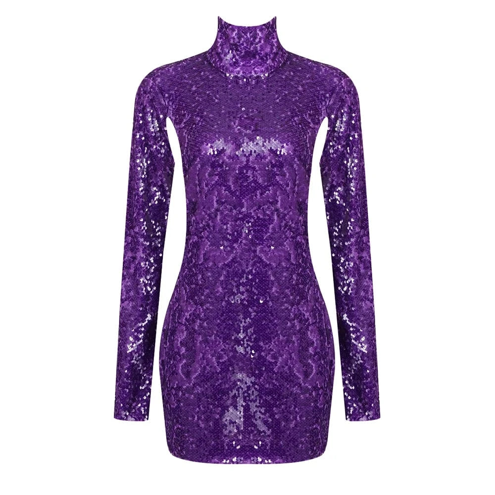 LS2378 Sequin Dress Lady Elegant Party Evening Fashion Bodycon Dress Backless Sexy Dresses Women Night Club