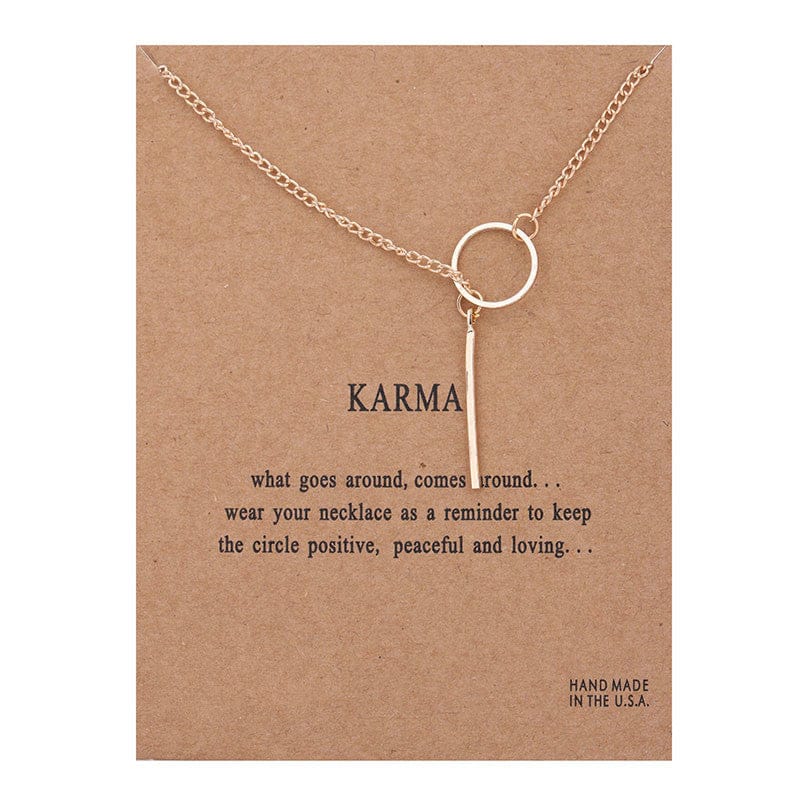 Lucky Best Wishes Card Mother's Day  Gift Women Jewelry Accessory Choker Alloy Girl Engraved Charm Collarbone Pendant Necklaces