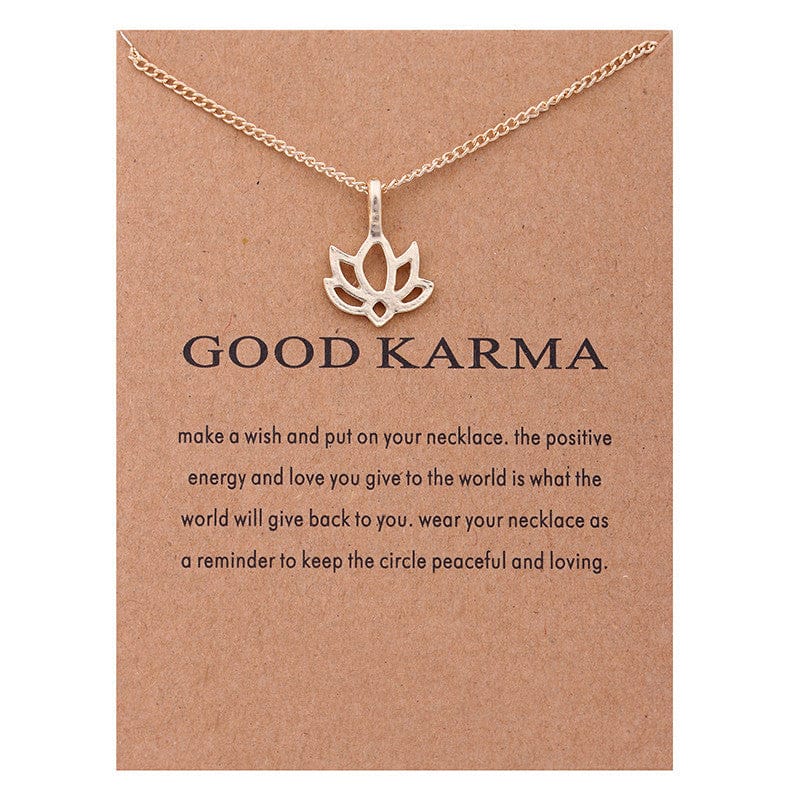Lucky Best Wishes Card Mother's Day  Gift Women Jewelry Accessory Choker Alloy Girl Engraved Charm Collarbone Pendant Necklaces