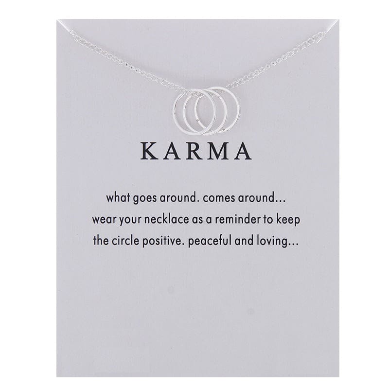 Lucky Best Wishes Card Mother's Day  Gift Women Jewelry Accessory Choker Alloy Girl Engraved Charm Collarbone Pendant Necklaces
