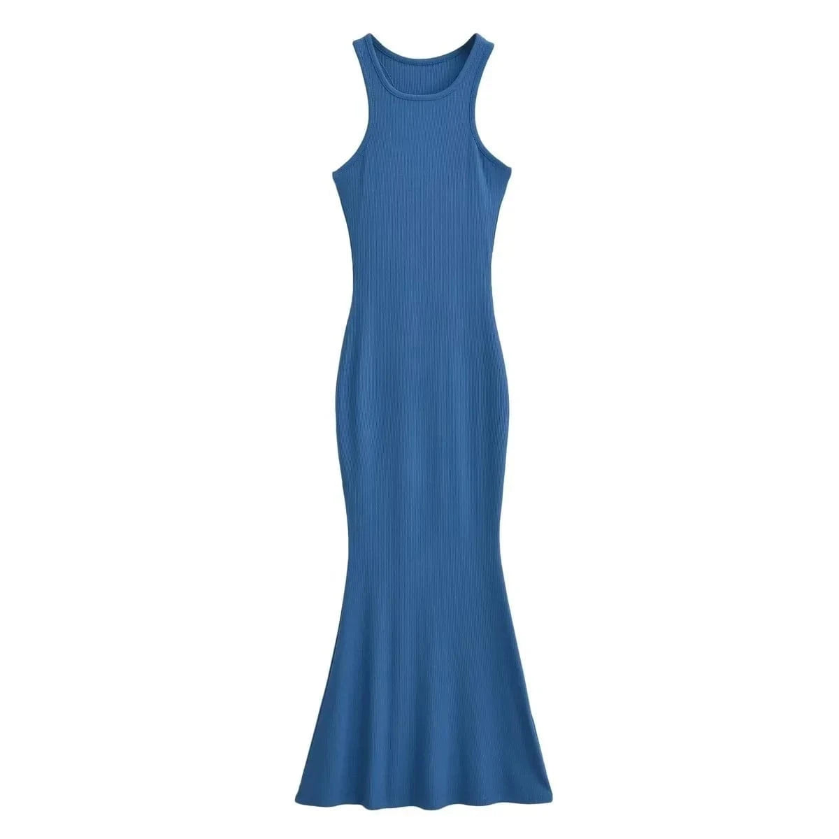 Luluxixiyaya Hot Sale Summer Women's Clothing Tank Top Dresses Flare Sleeveless Mermaid Casual Dress