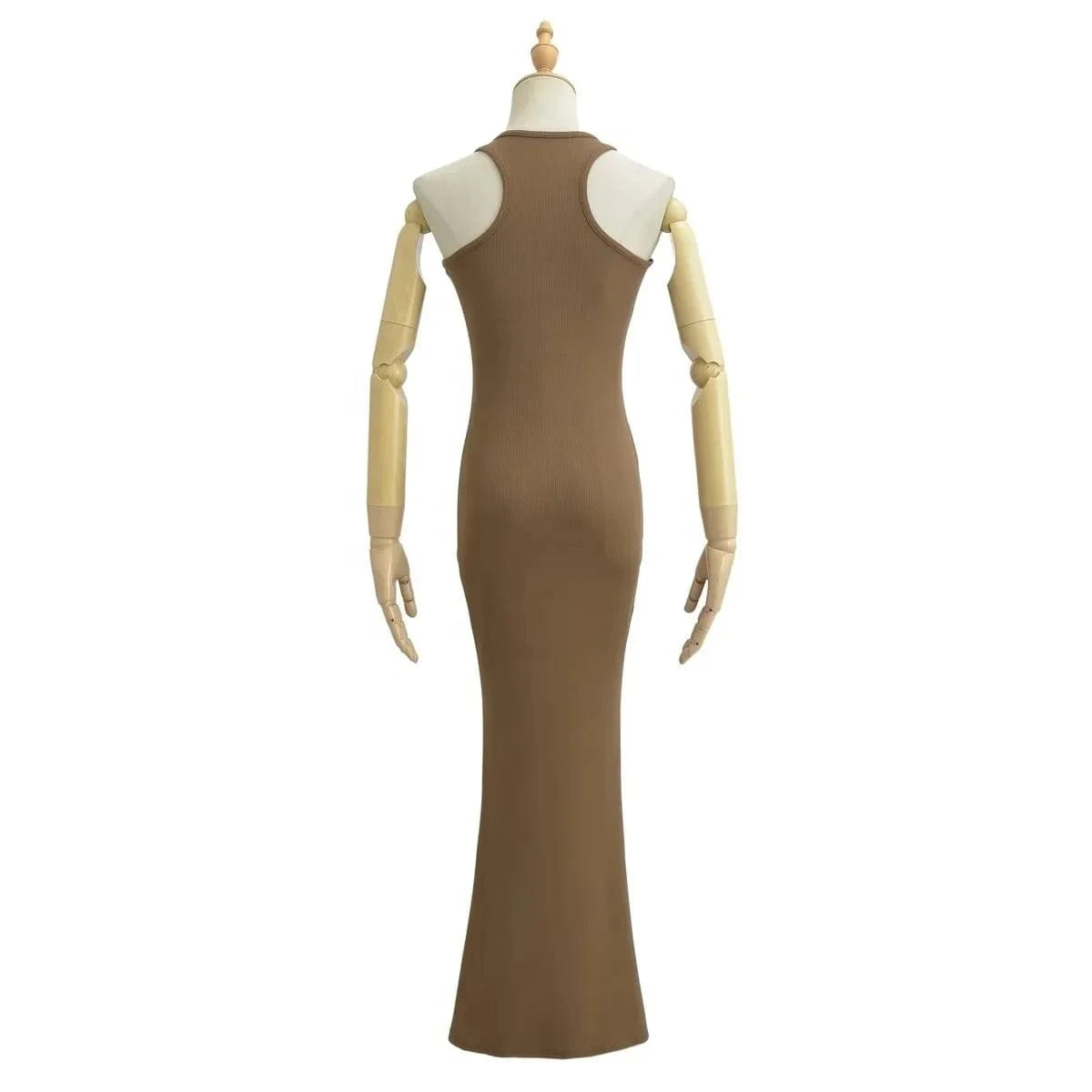 Luluxixiyaya Hot Sale Summer Women's Clothing Tank Top Dresses Flare Sleeveless Mermaid Casual Dress