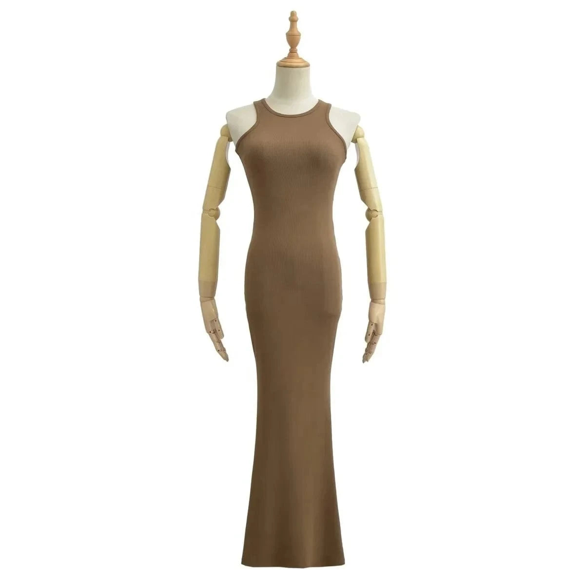 Luluxixiyaya Hot Sale Summer Women's Clothing Tank Top Dresses Flare Sleeveless Mermaid Casual Dress