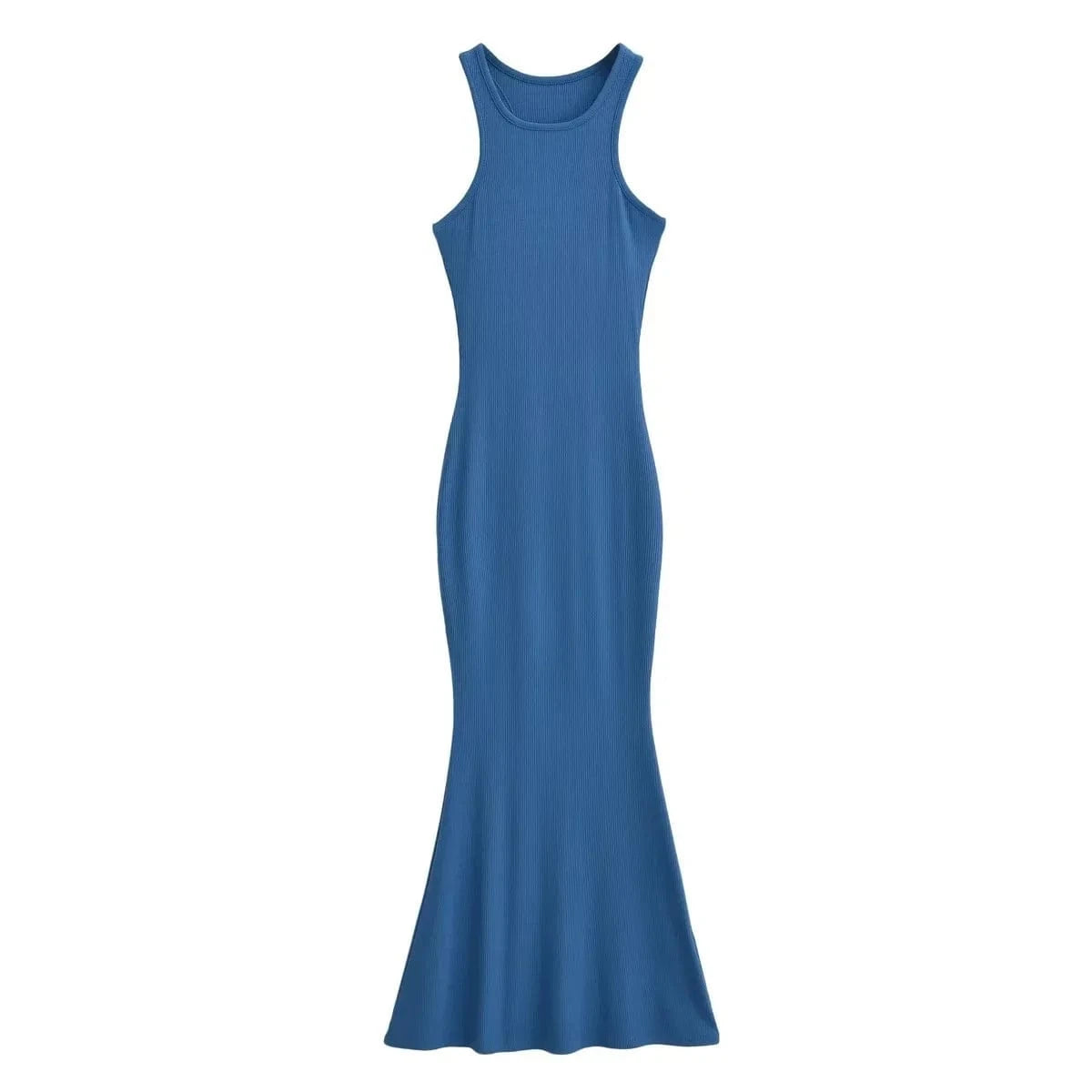 Luluxixiyaya Hot Sale Summer Women's Clothing Tank Top Dresses Flare Sleeveless Mermaid Casual Dress