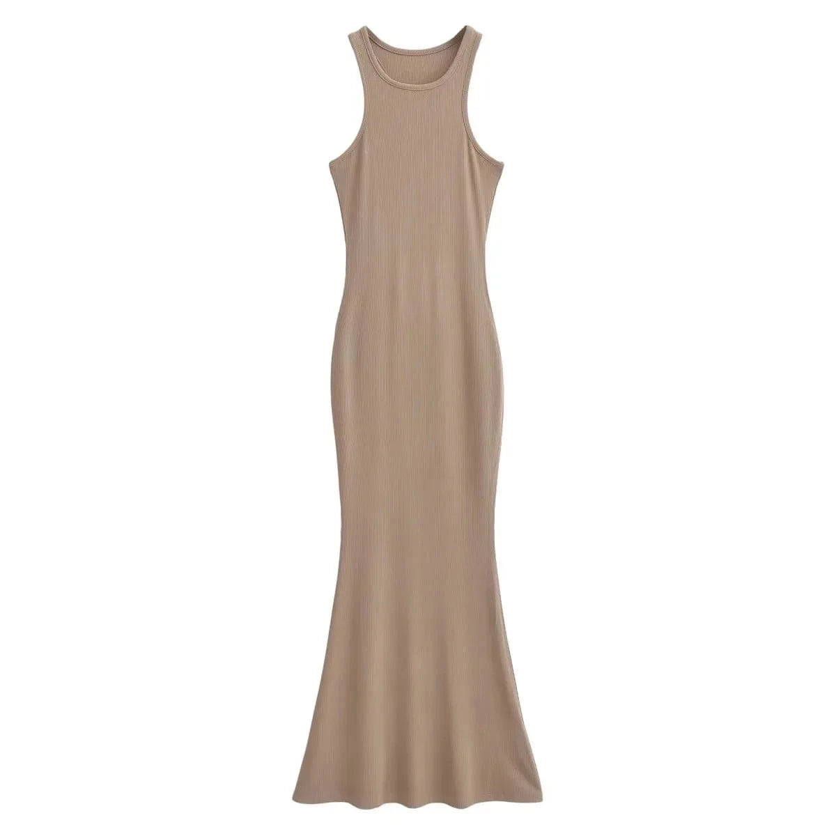 Luluxixiyaya Hot Sale Summer Women's Clothing Tank Top Dresses Flare Sleeveless Mermaid Casual Dress