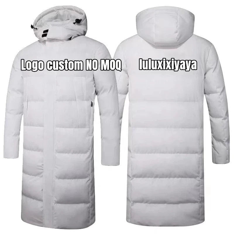 Luluxixiyaya Thick Fleece Inside Thick Wind Proof Puffer Bubble XXS-6XL Big Tall Knee Length Warm Feel Man Jacket Winter