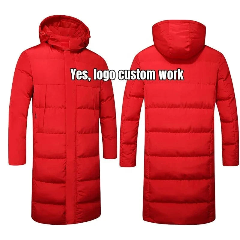 Luluxixiyaya Thick Fleece Inside Thick Wind Proof Puffer Bubble XXS-6XL Big Tall Knee Length Warm Feel Man Jacket Winter