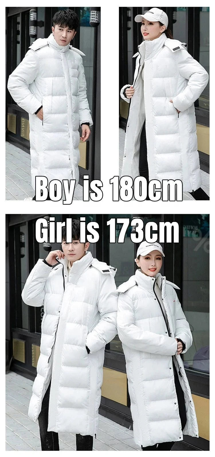 Luluxixiyaya Thick Fleece Inside Thick Wind Proof Puffer Bubble XXS-6XL Big Tall Knee Length Warm Feel Man Jacket Winter